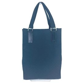 Borsa a spalla in pelle nera e tela Christian Dior