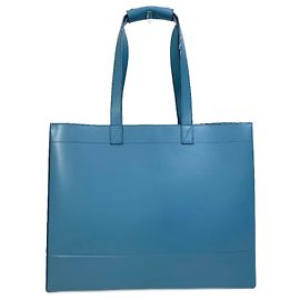 Borsa tote in pelle blu Christian Dior