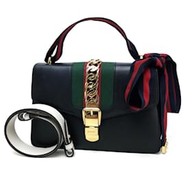 Borsa a Spalla Gucci Sherry Line Sylvie Small Ribbon