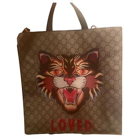 Borsa Gucci Camel in tessuto