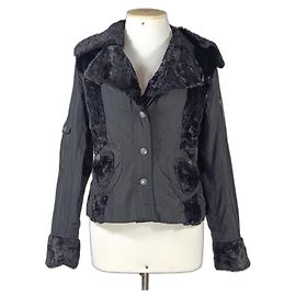 Christian Dior Jacke Schwarz Baumwolle Größe 38