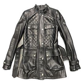 Belstaff Catwoman Parka Black Lambskin Leather