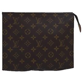 LOUIS VUITTON Monogram Poche Toilette 26 Pouch M47542 LV Auth yk13699