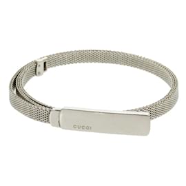 Gucci Plattengürtel Metall Silber