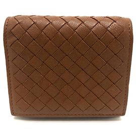 Cartera Trifold Saif Intrecciato de Bottega Veneta