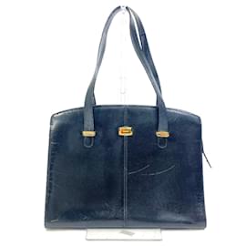 Sac fourre-tout en cuir noir Bally