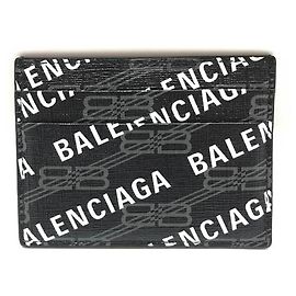 Balenciaga Black Leather Card Case