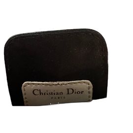 Dior 30 Montaigne Custodia Telefono Blu e Beige Pelle e Tela