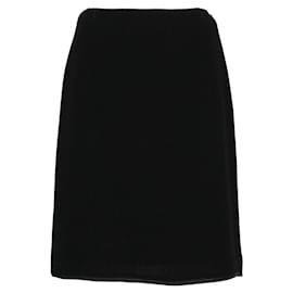 Falda de lana negra Gianni Versace