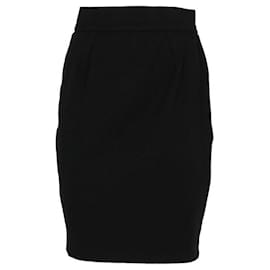 Schwarze Wollrock von Thierry Mugler