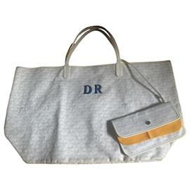 Borsa a mano Goyard GM Bianca in Lino