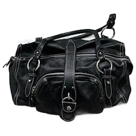 Borsa a mano Miu Miu in pelle nera