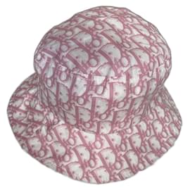 Cappello Bob Dior Rosa Monogramma Obliquo