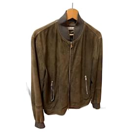 Giacca Bomber Brunello Cucinelli Verde Scamosciata