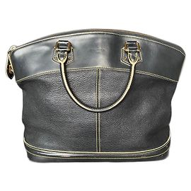 Borsa Louis Vuitton Lockit Suhali in pelle nera