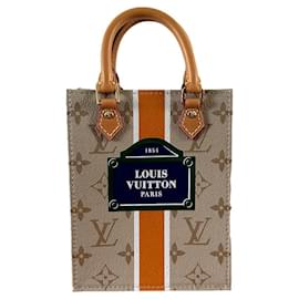 Louis Vuitton Petit Sac Plat Monopaname Beige Pelle