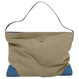 PRADA Shoulder Bag Canvas Beige Auth ac3161 - Prada