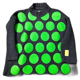Gestrickter Pullover Giant Pois von Walter Van Beirendonck W&LT aus der Herbst-Winter-Kollektion 1996-1997. - Autre Marque