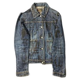 Autre Marque Giacca in denim Walter Van Beirendonck W&LT "Kiss The Future" della collezione Primavera Estate 98 "Un feticcio per la bellezza".