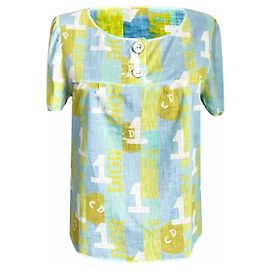 Rare !!! Blouse en coton J’Adore Dior de Christian Dior & John Galliano 2005 NWT