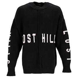 Yeezy Saison 5 Lost Hills Pullover aus schwarzer Wolle