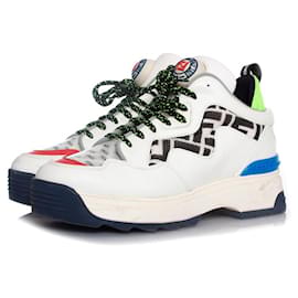 Fendi, weiße Leder T REX Sneakers
