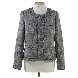 Karl Lagerfeld Tweed Jacke Grau