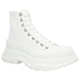 Stivale Tread Slick di Alexander McQueen in bianco
