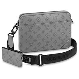 Louis Vuitton Messenger LV Duo in pelle grigia