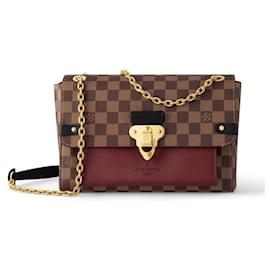 Borsa Louis Vuitton Vavin PM Damier Ebene Marrone