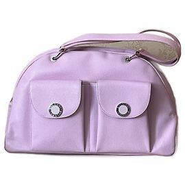 Borsa Bulgari in pelle rosa