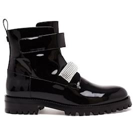 Stivali con cinturino in cristallo Christopher Kane