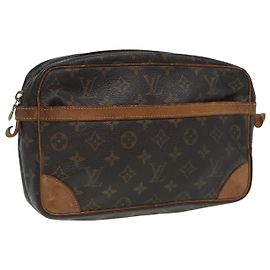 LOUIS VUITTON Clutch Compiegne 28 M51845 LV Auth 83591