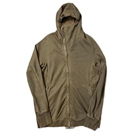 Brauner Hoodie mit Ninja-Reißverschluss von Boris Bidjan Saberi. - Autre Marque