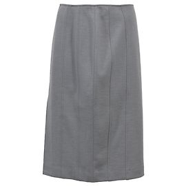 Maison Martin Margiela Falda lápiz panelada en lana gris Maison Margiela