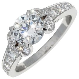 Anello solitario ballerina in diamante Cartier Pt950