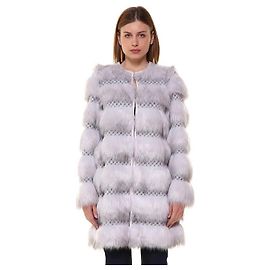 Abrigo Guess de piel sintética blanco