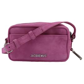 Borsa a mano Jacquemus Baneto in scamosciato rosa