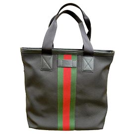 Borsa tote Gucci in nylon nero