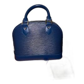 Louis Vuitton Alma BB Epi Leather Navy Blue
