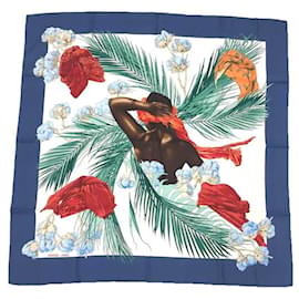 Sciarpa Hermes Carre 90 in blu - Hermès