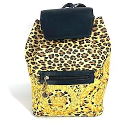 Zaino con stampa leopardata Versace