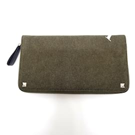 Valentino Garavani Studded VLTN Print Long Wallet