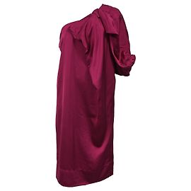 Stella Mc Cartney Abito a spalla unica Stella McCartney in viscosa rosa
