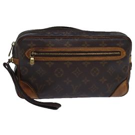 LOUIS VUITTON Monogram Marly Dragonne GM Borsa Clutch M51825 LV Auth 85152