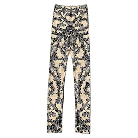 Leggings Alexander McQueen Negro Beige