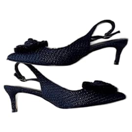 Sandali in rafia e pelle - Guess