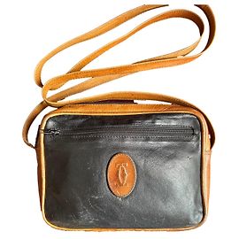 Cartier Umhängetasche aus Leder schwarz und braun