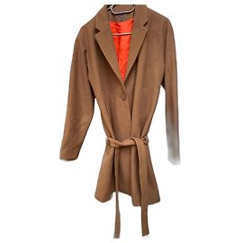 Cappotto lungo Bensimon in lana color caramello Taglia 38