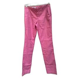 Pantalones Jil Sander rosas de algodón